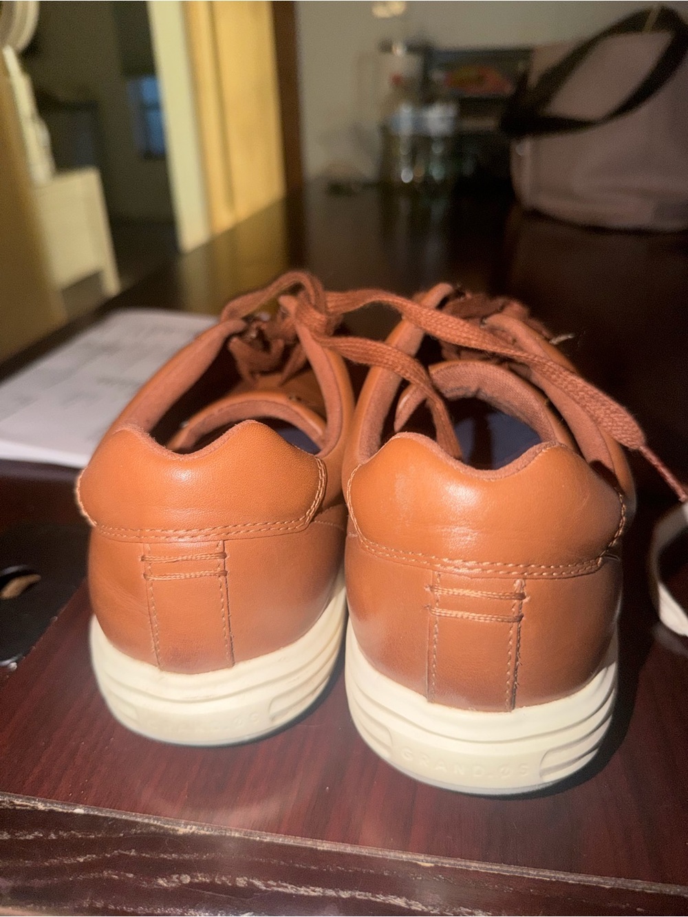 Men's Cole Haan Leather Sneakers - Picture 2 of 4